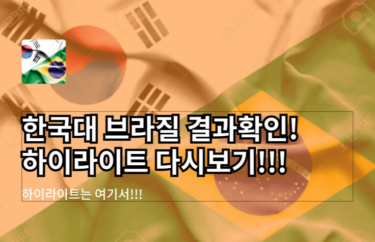 한국 대 브라질 하이라이트